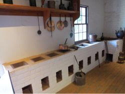 Keuken op Monticello, jaren 1800